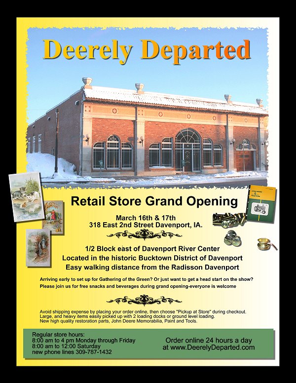 Deerely Departed Retail Store Grand Opening, Mar.16 & 17, 2010